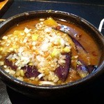 山元麺蔵 - 山元麺蔵 牛と茄子の香味油のつけ麺 つけダレ