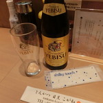 Tonkatsu Meguro Kogane - エビスビール中瓶 