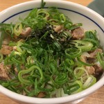 布施 細見商店 - 満足セット（焼豚丼、唐揚げ3ケ）（￥450）