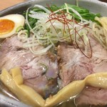 布施 細見商店 - サンマ冷やし塩ラーメン（大盛）（￥900）