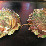 お好み焼き ちとせ - 豚玉と豚モダン焼き