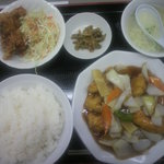 中国料理 同楽縁 - 白身魚定食 630円