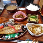 釜めし魚政 - 焼き魚定食ランチ（サバ・ご飯大盛り）