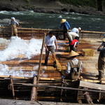 杉ケ瀬ヤナ - ２００９年は１０月２日までアユが落ちませんでした