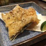 う越貞 - ノドグロの骨とクエの唐揚げ