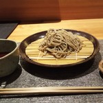 丸新 - 〆の十割蕎麦。会津産の蕎麦だそうです。