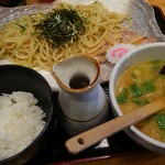 会津ラーメン 和 - 濃厚醤油青じそつけ麺