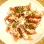8TH SEA OYSTER Bar - 北海道産柳蛸とトマトのカルパッチョガーリックバルサミコソース