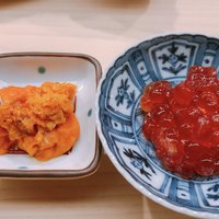 日本橋蛎殻町 すぎた - ウニとイクラ。酒のアテとしてちびちびが正解