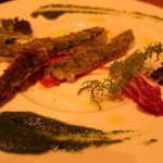 ブチ ボッケーノ - 「岡山県産スズキの香草パン粉焼き」
      ('2018.5月)