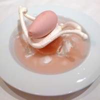Benoit Alain Ducasse - ヴェルヴェーヌ風味の白桃のポシェ　スープ仕立て