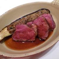 Benoit Alain Ducasse - 仔羊もも肉ﾉロースト 茄子のファルシ
