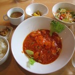 やさい中華 四川菜 - 海老チリ玉子定食