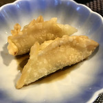 ががちゃ屋 - サービスの、手作り海老しそ餃子