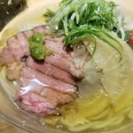 ラーメン巌哲 - 限定冷やし「牛檸檬冷麺」