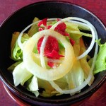 名産松阪肉料理 肉の松阪 - 生姜焼定食のサラダ