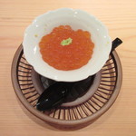 鮨 さかい - 2017年12月、生イクラ(岩手)のミニ丼