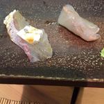 すし匠 - 鮃と縁側、真鯛