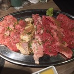 肉と日本酒 - 塩焼肉プレート