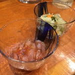 カスヤ - H.30.7.24.夜 たこ柚子明太 216円税込・三彩漬け 216円税込