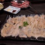 炭火焼肉屋台 たじま屋 - 塩ミノと塩タン