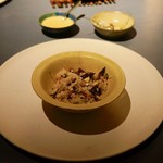 INUA - 炊きたてのゆめぴりかと蜂の子、ハマナスを添えて