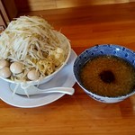 ラーメン　いち大 - 【2018.8.25(土)】つけめん(並盛・300g・野菜・玉ネギ・ニンニク・ショウガ)800円