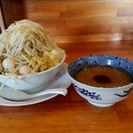 ラーメン　いち大 - 【2018.8.25(土つけめん(並盛・300g・野菜・玉ネギ・ニンニク・ショウガ)800円