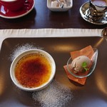 ビストロ ムッシュ - クリームブリュレとカプチーノアイス