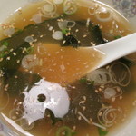 北京料理 竜馬 - 定食のスープ