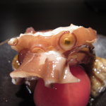 本濱 - 愛媛の地蛸　焼き茄子とパプリカ、トマトＵＰ１