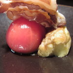 本濱 - 愛媛の地蛸　焼き茄子とパプリカ、トマトＵＰ２