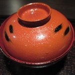 本濱 - トウモロコシのすり流し　ハマグリのムース１