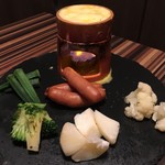 夜景 個室バル ANG 名古屋太閤口店 - チーズフォンデュ