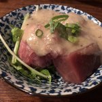 裏恵比寿　自然生村 - 本日のまぐろのお刺身 自然薯とろろと共に