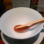 らーめん 鶏喰 - 完食です