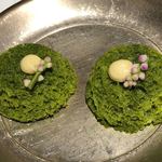 ラ・ヴァガボンド - ほうれん草とツルムラサキのシフォンケーキ