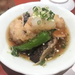 築地すし大 - 鱧と茄子の揚げ出し