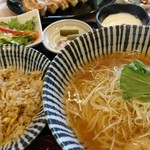 ギョウザ オウショウ - 海老ラーメン&焼めしランチ