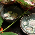 祇園もりわき - ほうれん草と蛸の和え物