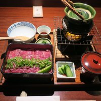 いせもん本店 - 「松阪牛レアステーキ重」(1800円)