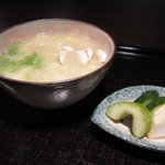 本濱 - 松茸と岩牡蠣の玉子雑炊