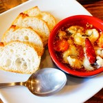 さかづき Brewing - 大分県産 ハモと山椒香るアヒージョ