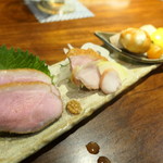 蒼天 - 燻製盛り合わせ（鴨、ホロホロ鳥、チーズ）