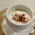 ビストロ ダイア - 愛知県産トウモロコシの冷製スープ エシャロットフライ