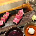 神楽坂 鉄板焼 中むら - 川岸牧場産神戸牛ステーキ　第29回加古川市共励会最優秀賞受賞牛　サーロイン　80g