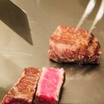 神楽坂 鉄板焼 中むら - 川岸牧場産神戸牛ステーキ　第29回加古川市共励会最優秀賞受賞牛　サーロイン　80g