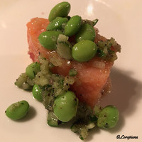 Ristorante SHIKAZAWA - 秋鮭と夏豆とオリーブのマリネ