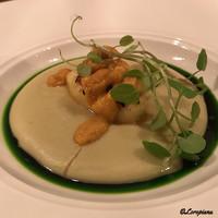 Ristorante SHIKAZAWA - 新じゃがのﾆｮｯｷにﾑﾗｻｷ海胆