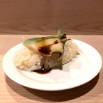 うを徳 - 勝浦 蒸し鮑（握り）